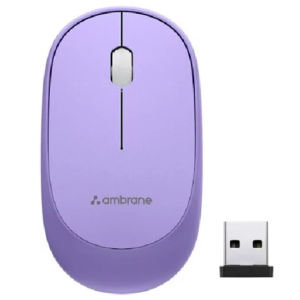Ambrane SliQ Wireless Optical Mouse with 2.4GHz USB Nano Dongle