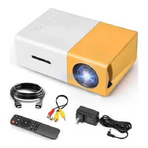 Mini Projector 4K Support, 1080P HD Home Theater Projector with USB